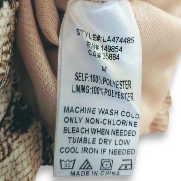 Sage The Label Wide Leg Palazzo Pants Sexy Python Print Womens Medium LA474485 - Picture 9 of 10